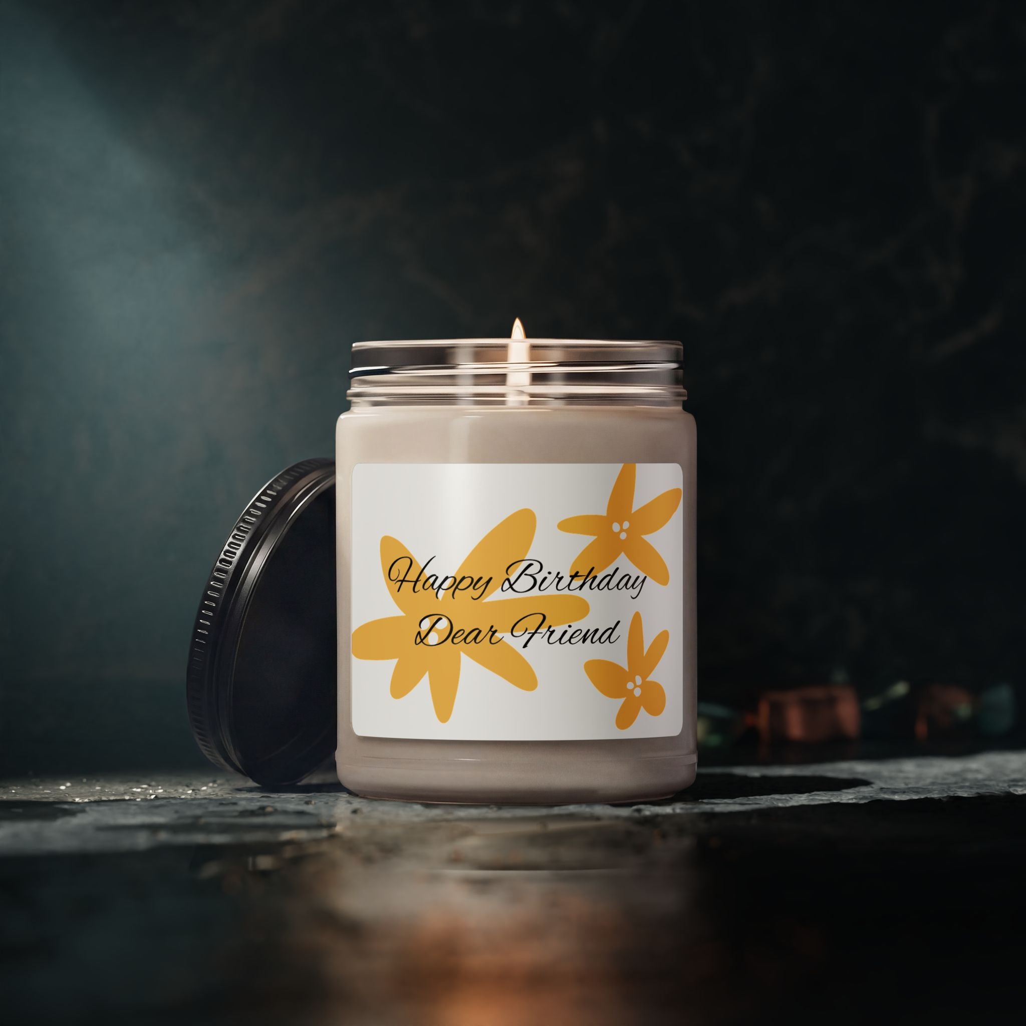 Happy Birthday Friend Candle 9 oz Soy Jar