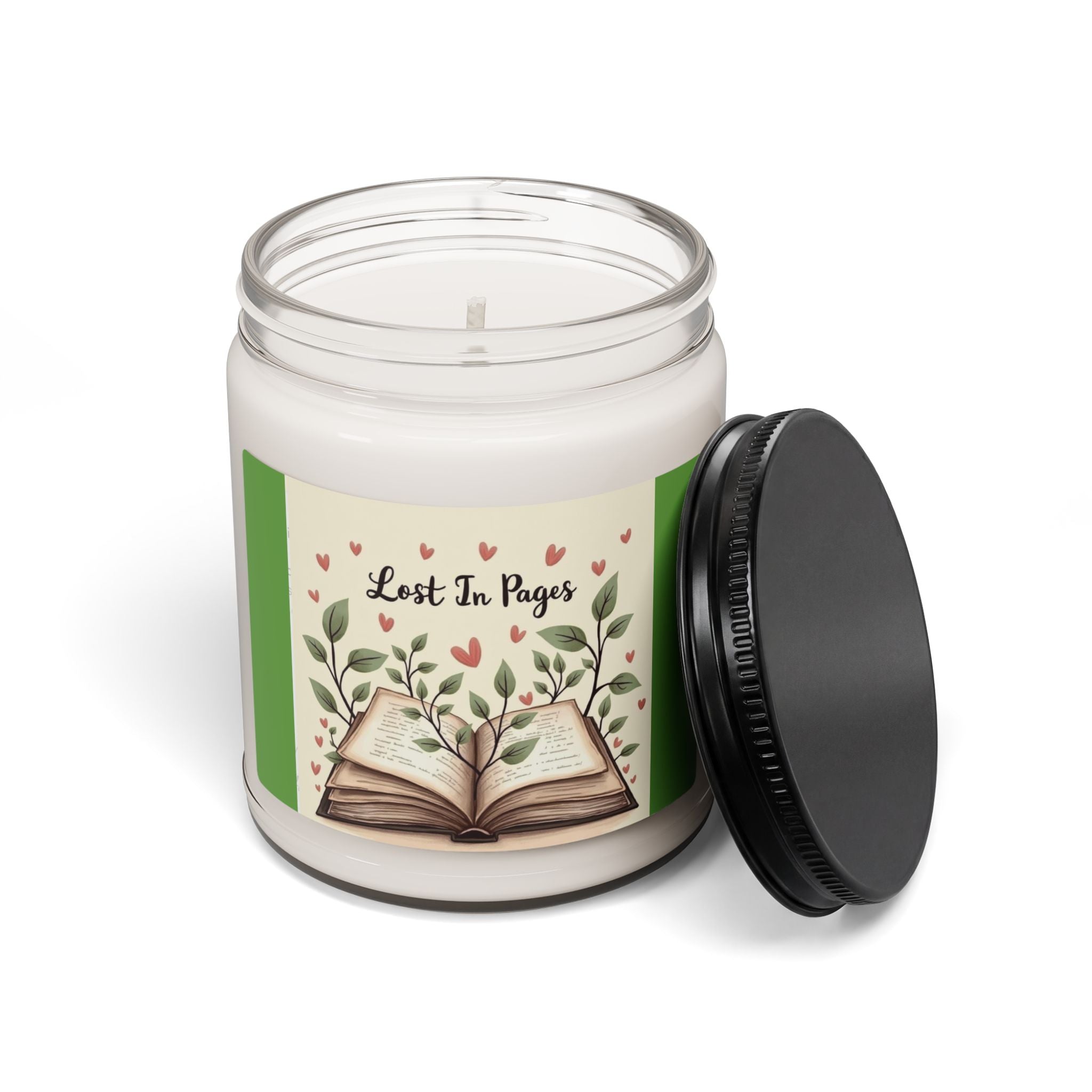 Scented Soy Candle, 9oz Lost in Pages, for book lovers
