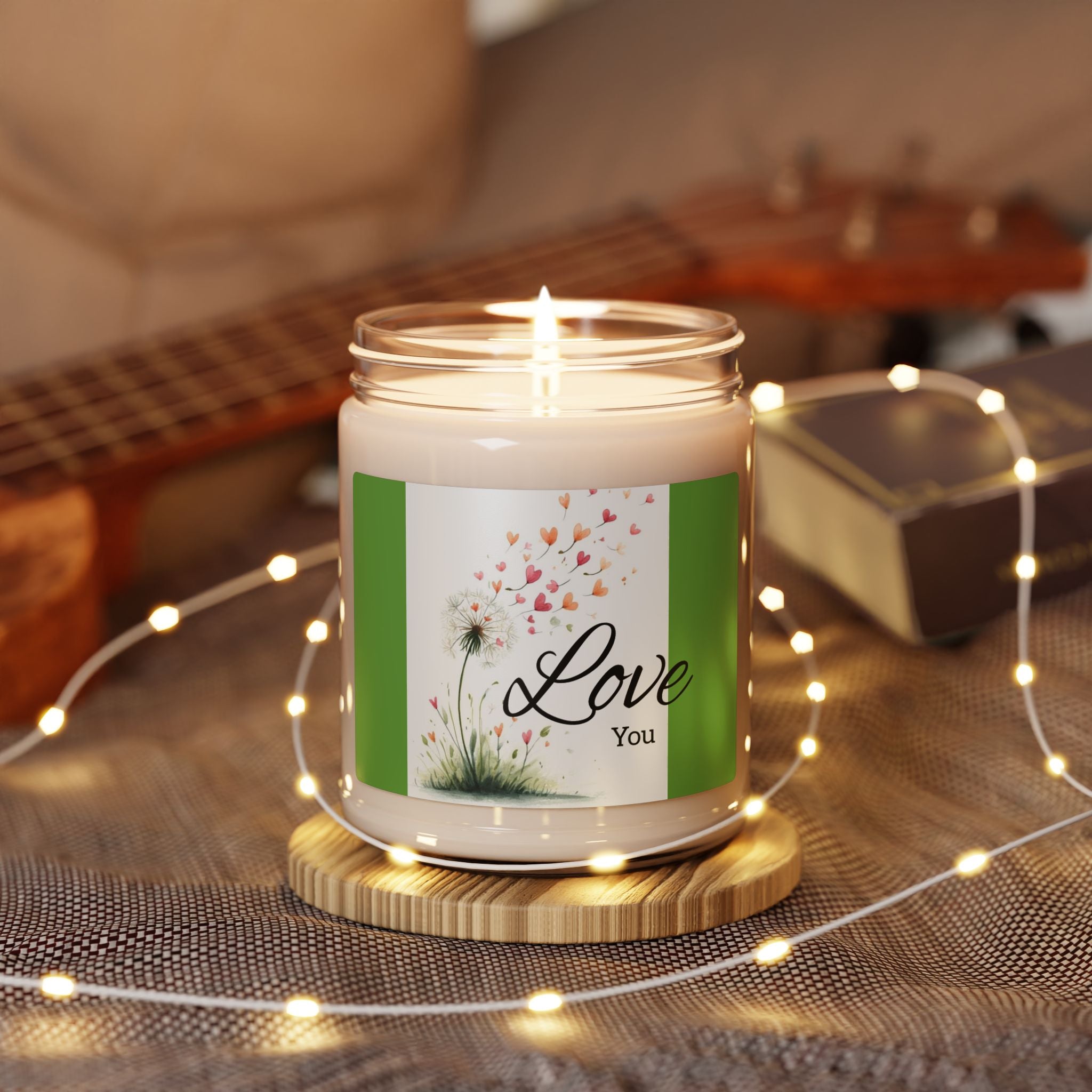 Scented Soy Candle, 9oz Love You, inspired design