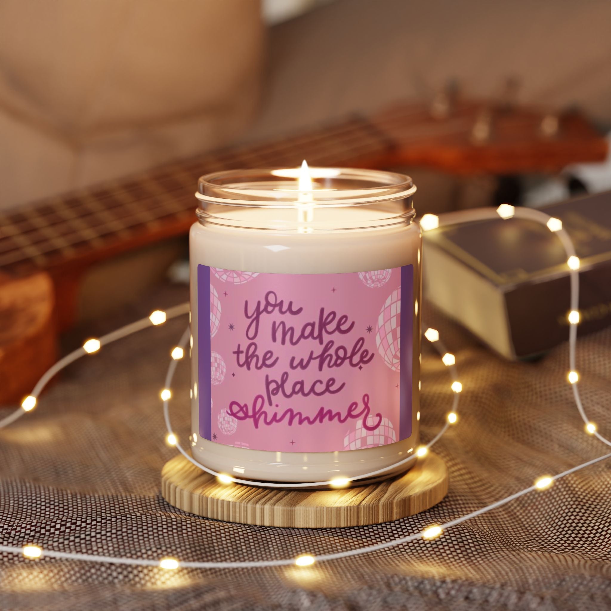 Scented Soy Candle, 9oz, Musical lyrics inspired quotes