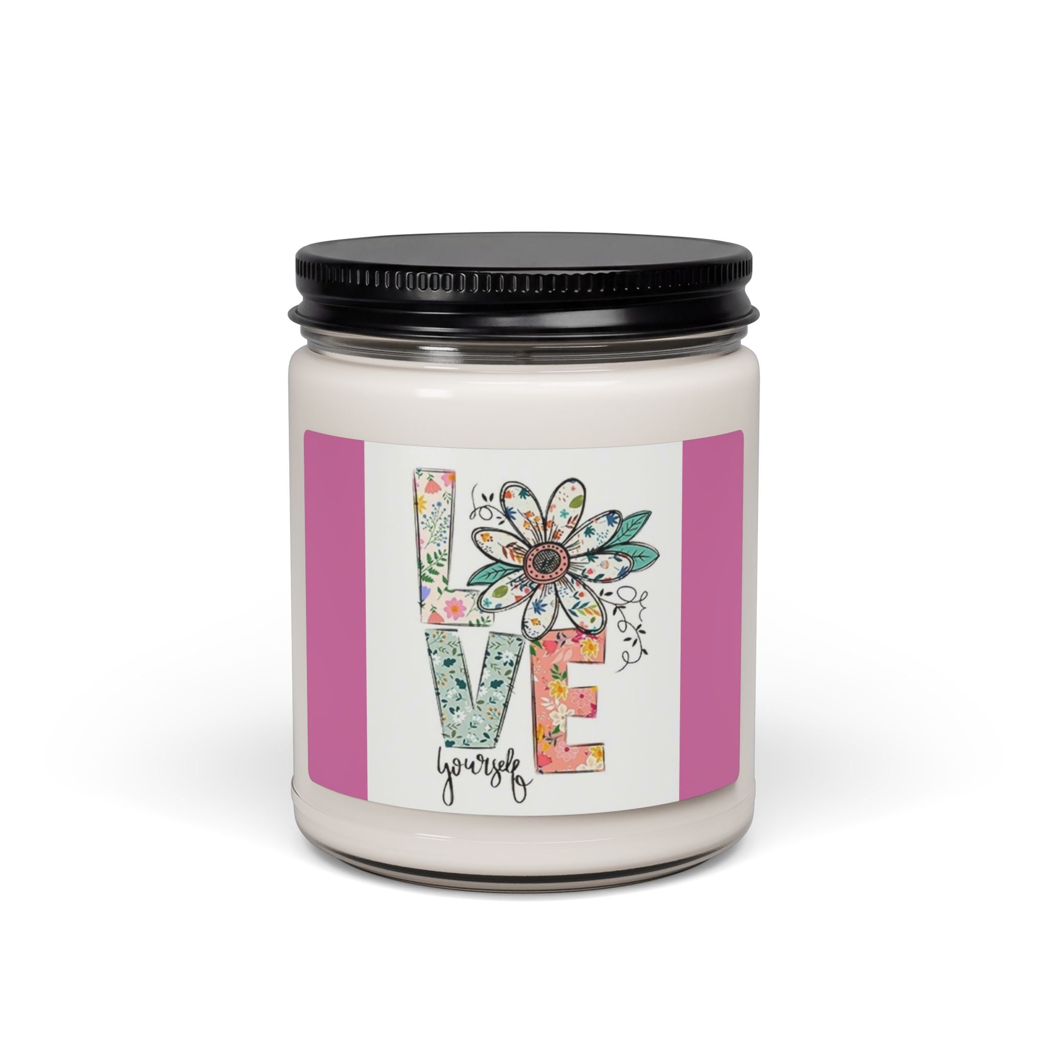 Scented Soy Candle, 9oz, Love yourself, inspirational, affirmations
