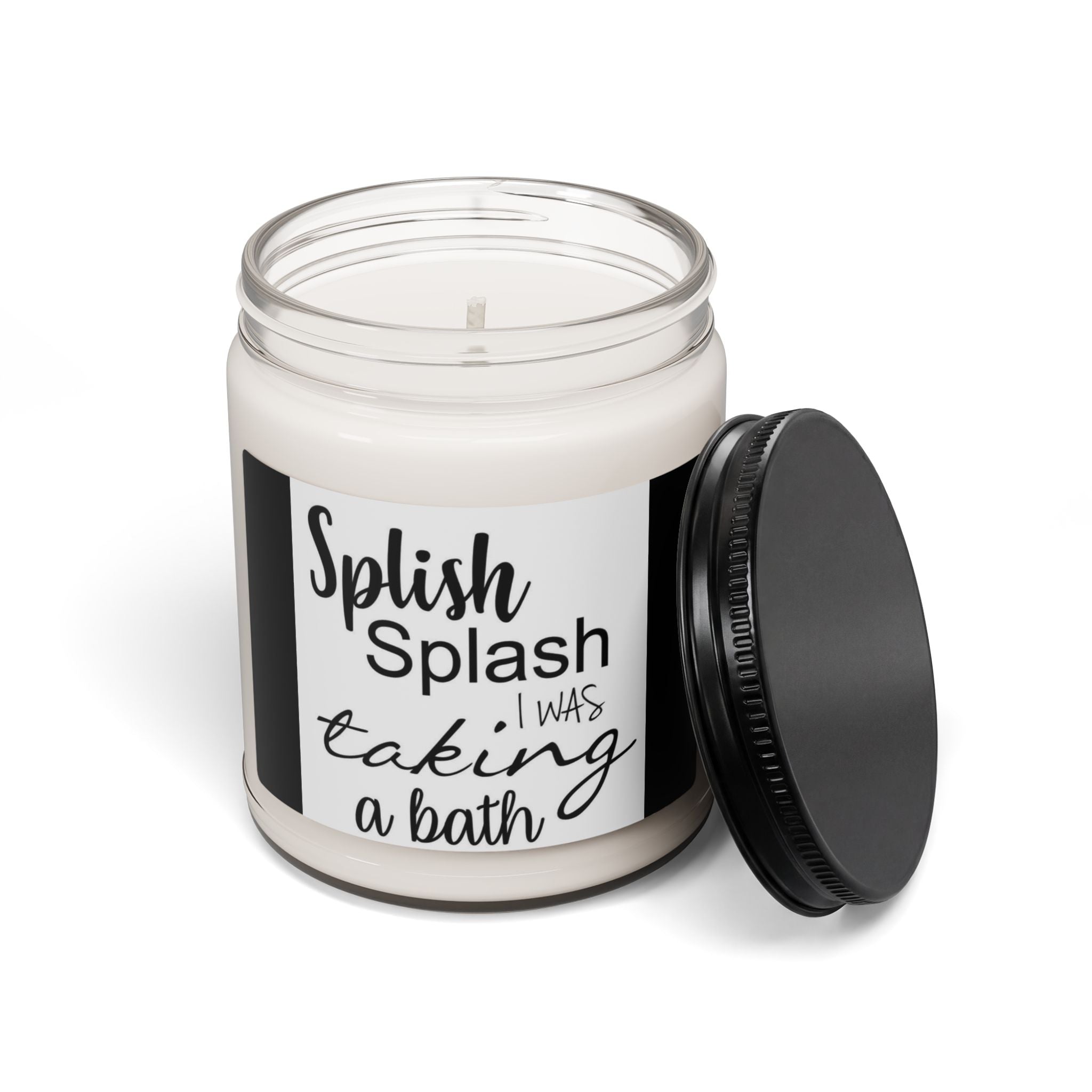 Scented Soy Candle, 9oz, Splish splash I was taking a bath