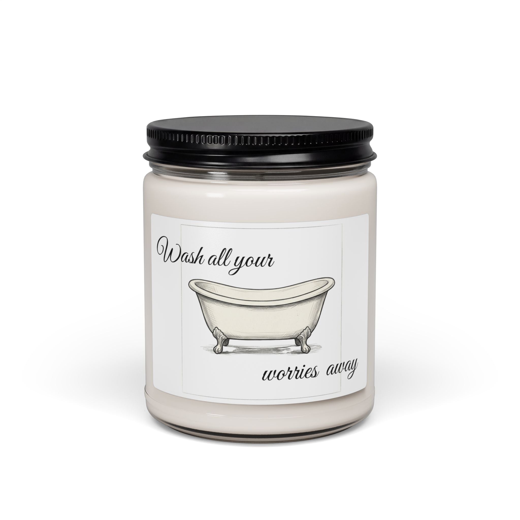 Clawfoot Bathtub  soy candle | Wash All Your Worries Away jar candle