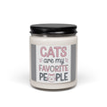 Scented Soy Candle, 9oz, Cats are my favorite people - Simply Glow Ohio